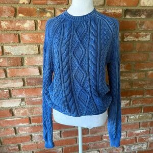 Polo diamond Blue Cable Knit Sweater